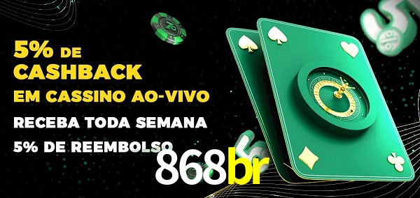 Promoções do cassino ao Vivo 868br
